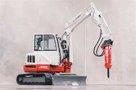 how to remove a breaker from a mini excavator|mini excavator with jackhammer.